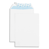 GPV Boîte de 500 pochettes auto-adhésives vélin Blanc 90g format 162x229 C5