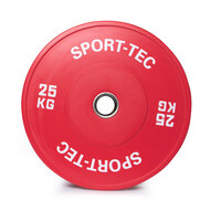 Hantelscheibe Olympia Bumper Plate, 50 mm, 25 kg, rot, Rot