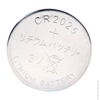 Blister(s) x 1 Pile bouton lithium blister CR2025 3V 160mAh