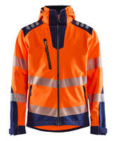 High Vis Softshell Jacke 4491 High Vis orange/marineblau