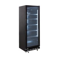GastroHero Getränkekühlschrank GK-360BB | 360 L | Flaschenkühlschrank mit Glastür & LED | abschließbar | Bierkühlschrank | Kühlschrank für Gastronomie