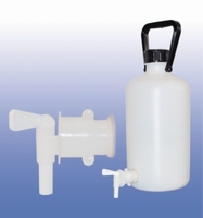 5l LLG-Aspirator Bottles narrow neck HDPE with stopcock