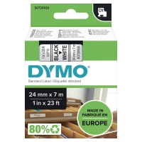 Dymo D1 szalag, 24 mm x 7 m, fekete-feher