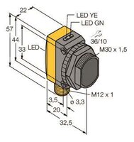 Turck Opto Sensor Einweg- QS30EQ lichtschranke (Sender) 3073082