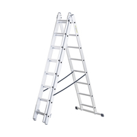 Aluminium multi-purpose Ladder "QuickStep" | 8 2.20 m / 3.24 m / 4.02 m approx. 3.43 m / 3.94 m / 4.97 m 160 mm