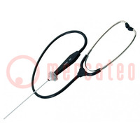 Workshop stethoscope probe; Features: pipe-shaped probe