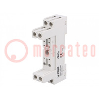 Socket; PIN: 8; 10A; 300VAC; RMB841,RMB851; screw terminals