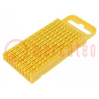 Markers; Marking: 1; 4.3÷5.3mm; polyamide; yellow; -40÷85°C; WIC