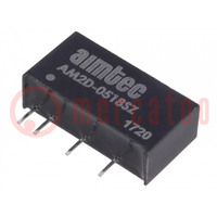 Converter: DC/DC; 2W; Uin: 4.5÷5.5V; Uout: 18VDC; Iout: 111mA; SIP7