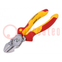 Pliers; side,cutting,insulated; chromium plated steel; 200mm
