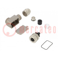 Connector: M12; plug; 713; female; PIN: 5; shielded; gold-plated; 4A