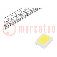 LED; SMD; 2835,PLCC2; koud wit; 18÷26lm; 4880-5250K; 80; 120°; 60mA