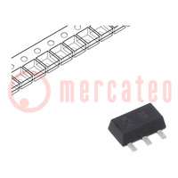 Transistor: PNP; bipolare; 60V; 1A; 1,35W; SC62,SOT89