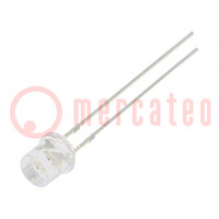 LED; 5mm; bleu-vert; 1560÷2180mcd; 140°; Front: plates; 3,1÷3,6V