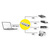 ROLINE GOLD USB 3.2 Gen 1 Hub, 4 poorts, type C aansluitkabel