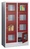Schließfachschrank, 2x4 400er Fächer, Türen Acrylglas, 7035/5015 | CB0925-5015
