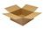 Wellpapp-Faltkarton 2-wellig, Innenmaß 550 x 550 x 250 mm, Qual. 2.30 BC,braun