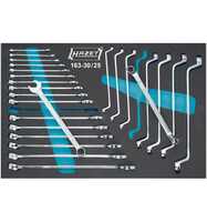 Hazet Ring-Maulschlüssel- / Doppel-Ringschlüssel Satz, Außen-Doppel-Sechskant Profil, Außen-Doppel-Sechskant-Tractionsprofil, Anzahl Werkzeuge: 25