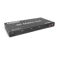 PROCONNECT Mátrix switch 4x4 HDMI1.4, 4K, HDMI, 3D, RS232, IR, Scaler