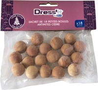 ANTIMITE SACHET 18 BOULES EN CEDRE MONDEX FSC17817