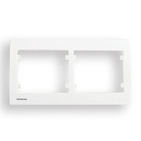 SIEMENS DELTA IRIS PLAQUE DOUBLE HORIZONTALE BLANC SIE266511