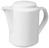 Kaffeekanne Base mit Deckel; 500ml, 9.2x15 cm (ØxH); weiß; rund; 4 Stk/Pck