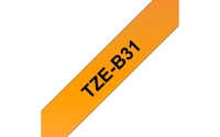 TZe-Schriftbandkassetten TZe-B31, schwarz auf signal orange Bild1