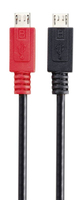 Renkforce RF-5771772 USB Kabel USB 2.0 0,3 m Micro-USB B Schwarz, Rot
