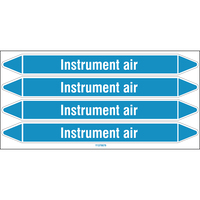 Brady INSTRUMENT AIR 250X26CARD-T1-P8 etichetta autoadesiva Rettangolo Permanente Blu, Bianco
