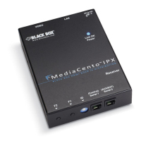 Black Box VX-HDMI-POE-MRX audió/videó jeltovábbító AV receiver Fekete