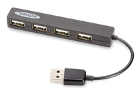 Ednet 85040 hálózati csatlakozó USB 2.0 480 Mbit/s Fekete