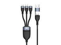 Conceptronic ETTA05B15 cable USB USB 2.0 1,5 m USB C USB C/Micro-USB B/Lightning Negro