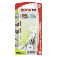 Fischer UX 8 x 50 RH 2 pc(s) Screw hook & wall plug kit 50 mm