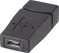 Renkforce RF-4297185 Kabeladapter USB Type A USB Micro B Schwarz