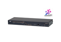 ATEN 8-Port 2-console Cat 5e/6 KVM Switch