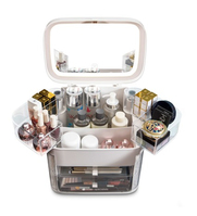 Rio CSSM storage box Rectangular Acrylic Transparent, White