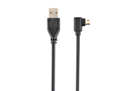 Gembird CCB-USB2-AMmDM90-6 USB cable 1.8 m USB 2.0 USB A Micro-USB B Black