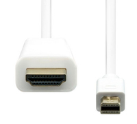 ProXtend MDP-HDMI-002W adaptador de cable de vídeo 2 m Mini DisplayPort Blanco