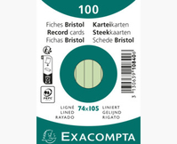 Exacompta 10840SE indexkaart Groen 100 stuk(s)