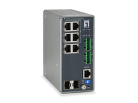 LevelOne IGP-0871 łącza sieciowe Zarządzany L3 Gigabit Ethernet (10/100/1000) Obsługa PoE Szary