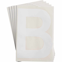 Brady TS-152.40-514-B-WT-20 lettere e numeri autoadesivi 20 pz Bianco Lettera
