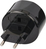 Brennenstuhl 1508500010 adapter wtyczek zasilających Typ A Typ C (wtyczka eur) Czarny