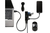 Kensington Cargador y hub USB 3.0 de cuatro puertos UH4000C