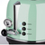 Korona 21665 Toaster | 2 Scheiben | Mint | Röstgrad-Anzeige | auftauen | rösten | aufwärmen | 810 Watt | Brötchen-Aufsatz | Krümel-Schublade | Brotscheiben-Zentrierung