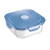 Maped 870503 Lebensmittelaufbewahrungsbehälter Quadratisch Box 1,2 l Blau, Transparent