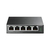 TP-Link TL-SG1005LP hálózati kapcsoló Beállítást nem igénylő (unmanaged) Gigabit Ethernet (10/100/1000) Ethernet-áramellátás (PoE) támogatása Fekete
