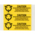 Brady SL-7 self-adhesive label Rectangle Black, Yellow