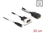 DeLOCK 81385 DisplayPort-Kabel 0,3 m Schwarz, Weiß