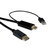 ROLINE 11.04.5991 adapter kablowy 1 m HDMI + USB DisplayPort Czarny