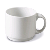 caterado Kaffeebecher ADRINA, Farbe: weiß, Inhalt: 0,3 Liter, stapelbar,